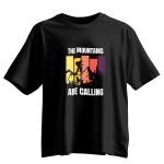 The Mountains Are Calling Oversized Adventure T-Shirt | 100% Cotton | Retro Sunset Hiking Tee | Black & White